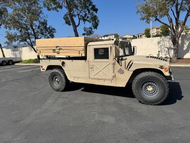 Ready to drive: the array stowed in its enclosure on the HMMWV cargo bed
